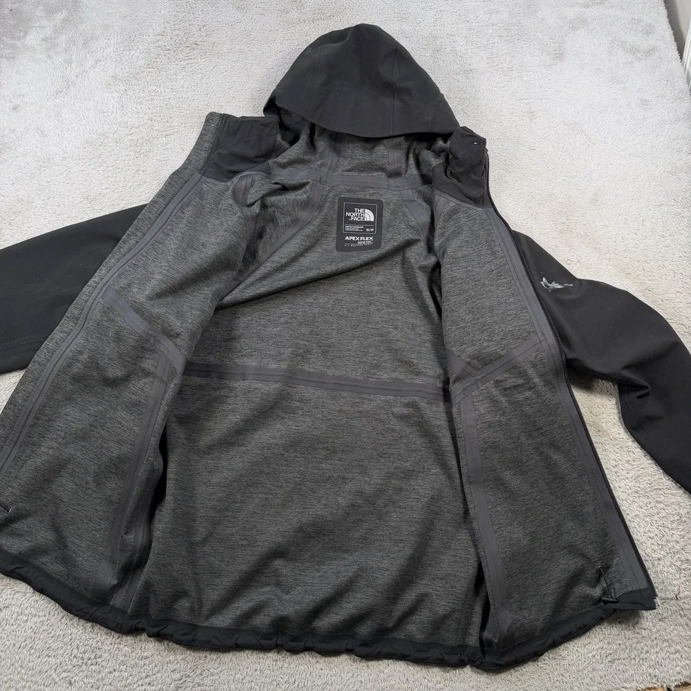 The North Face Jacket Mens Large Black Apex Flex Goretex Outdoor Waterproof Zip